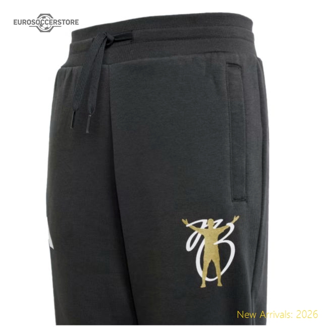 2024-2025 Madrid Jude Bellingham Tracksuit Bottoms (Grey) - Kids