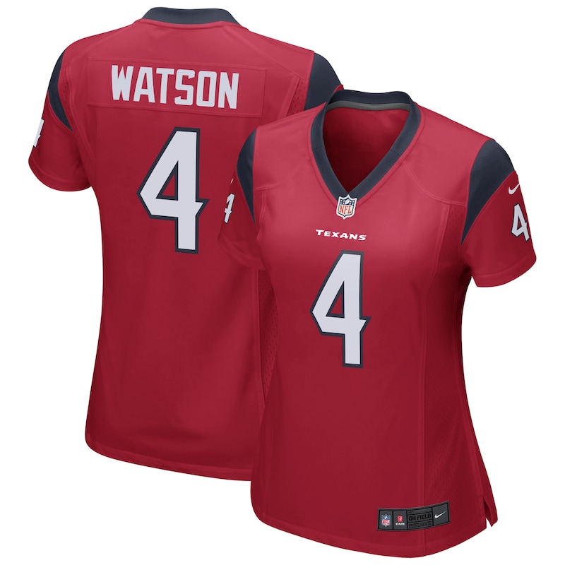 None Deshaun Watson Houston Texans Retro Game Jersey Football Apparel