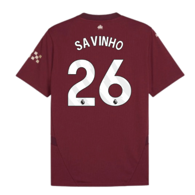 Man City Third Football Jersey 2024-20 Savinho 26 M S