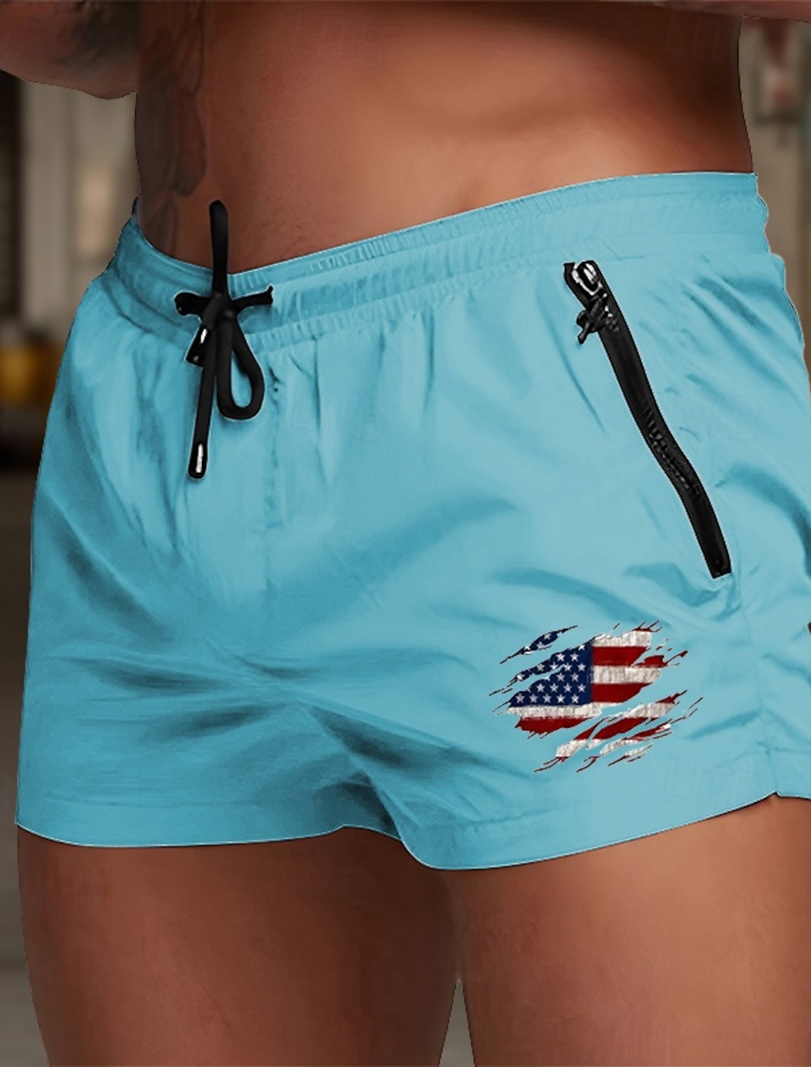 Men's Board Shorts Swim Shorts Swim Trunks Drawstring with Mesh lining Elastic Waist Coconut Tree Comfort Quick Dry Short Holiday Beach Weekend Fashion Casual Black White Micro-elastic