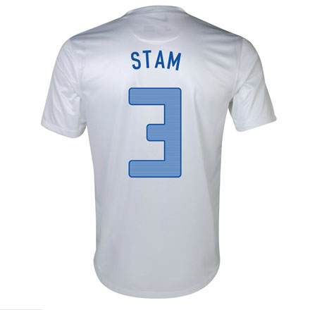2013 Netherlands 3 Stam Away White Jersey Shirt - Official Replica