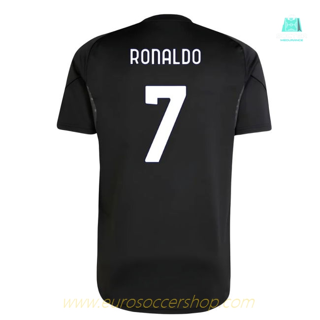 2025-2026 Juventus Training Shirt (Black) (Ronaldo 7)