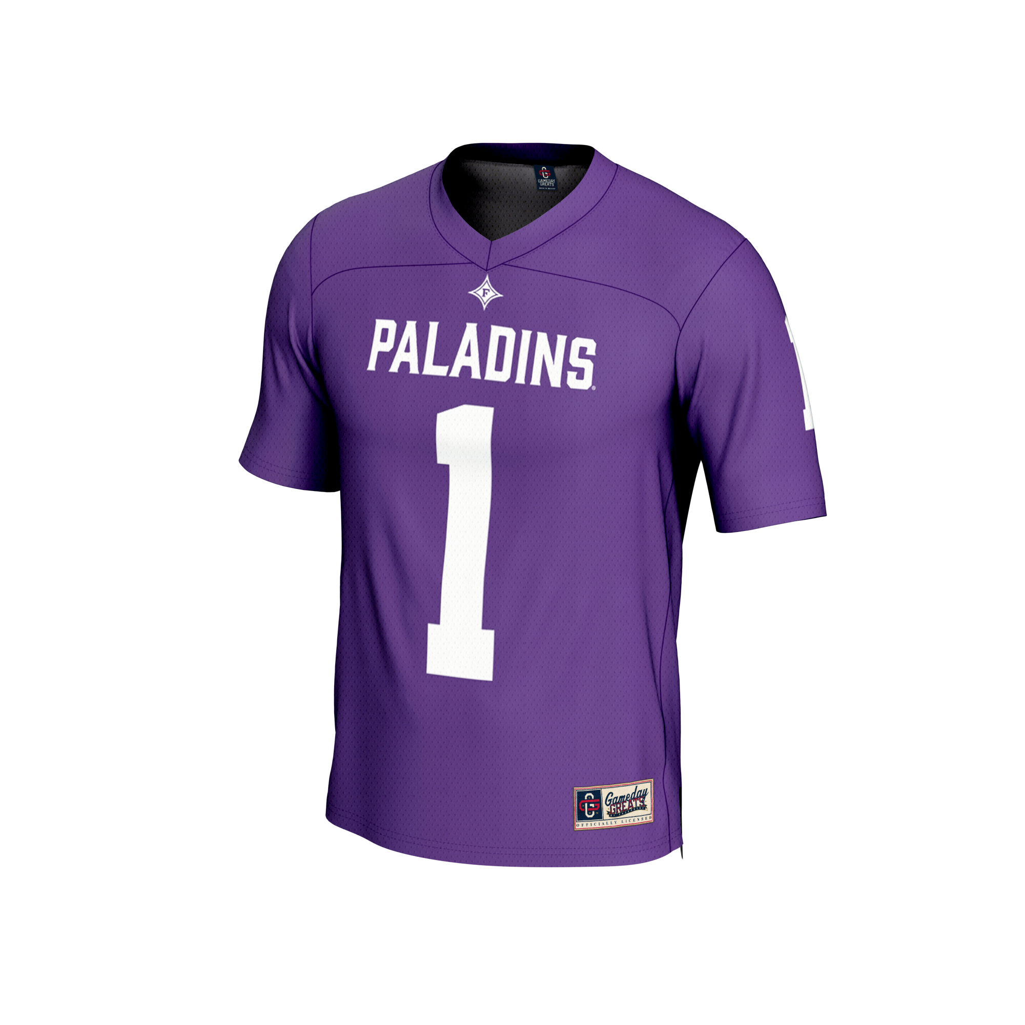 [DDG] Furman Paladins GameDay Greats Unisex Lightweight Football Fashion Jersey - Purple