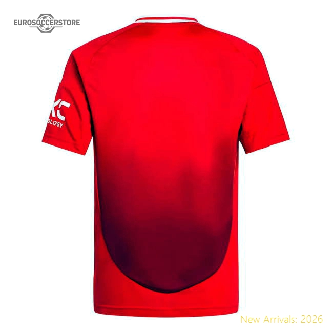 Man Utd Children 2024 Home Jersey Shirt Football Fan Game Day Apparel