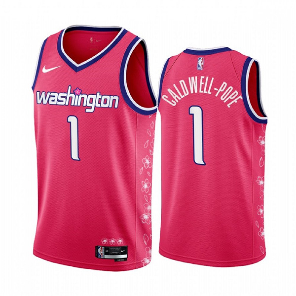 Exclusive Men's Wizards #1 Kentavious None Basketball Jersey