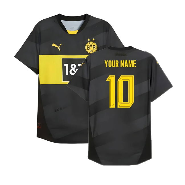 2024-2025 Dortmund Away Soccer Shirt (Your Name) | High Quality