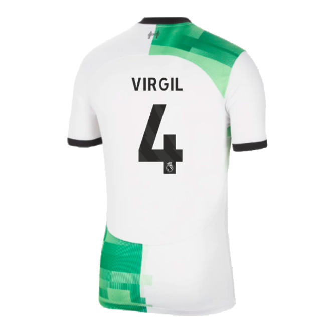 2023-20 Liverpool Away Soccer Shirt Virgil #4 L S