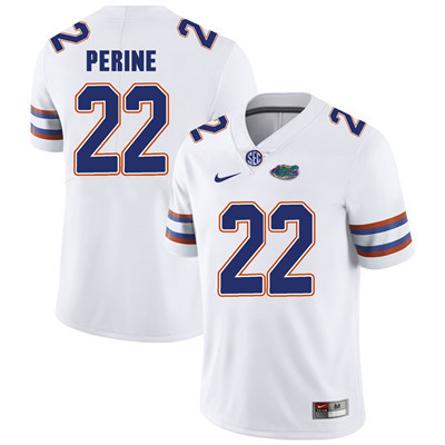 Men's None White 2024 official licensed Lamical Perine #22 alternate