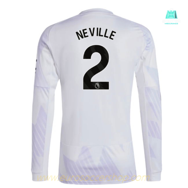 2025-2026 Man Utd Long Sleeve Away Shirt (Neville 2)