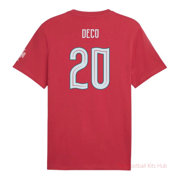 [JED] 2026/27 Portugal FtblCulture Tee (Red) (Deco 20)