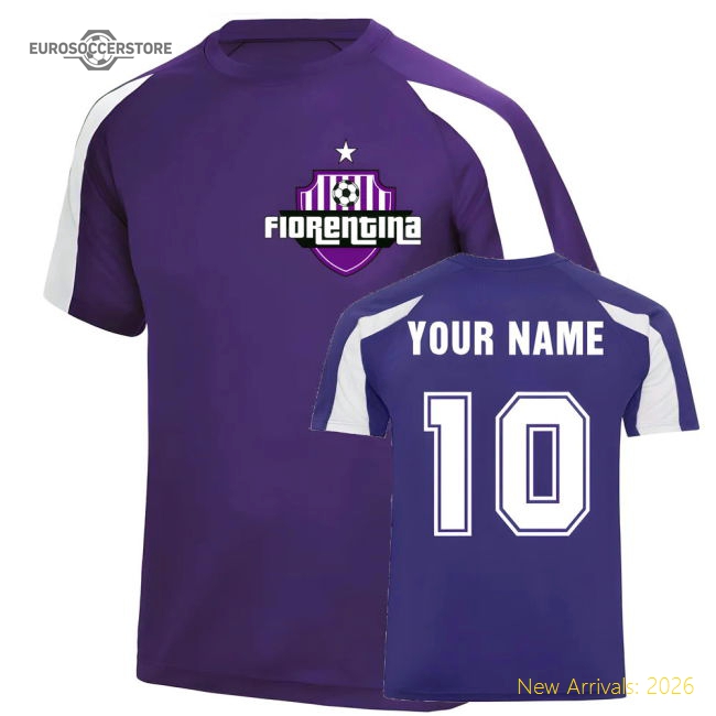Your Name Fiorentina Sports Training Supporter Wear Jersey