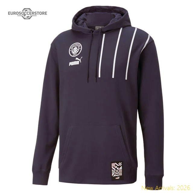Premium 2022-2023 Man City Ftblculture Hoody (navy) - Premium Quality