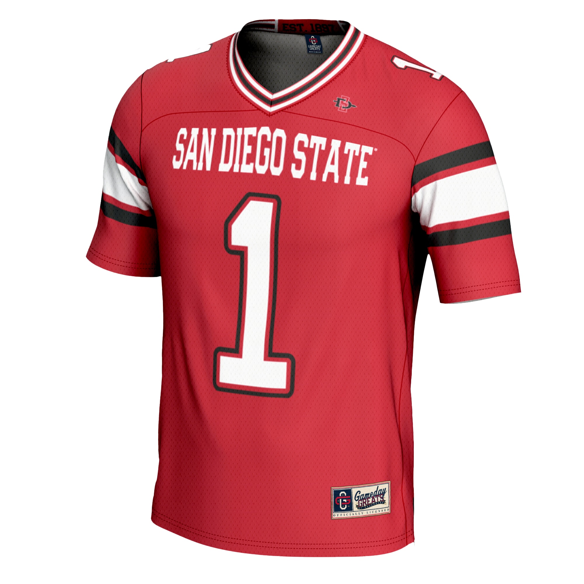 #1 San Diego State Aztecs GameDay Greats 2026/2027 Football Jersey - Cardinal