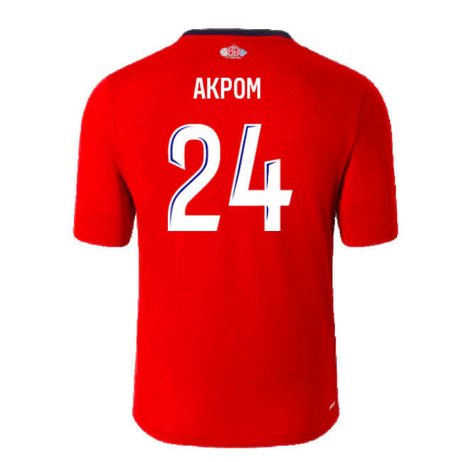 Pro Series Lille Lille Losc Home Shirt Akpom #24 New Release Ferve...