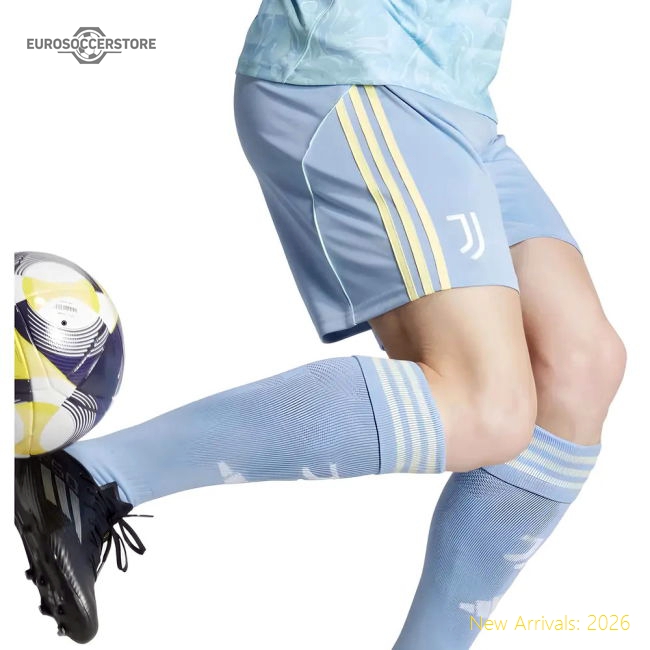 Supporter Match-Day 2025-2026 Juventus Away Shorts (Ash Blue)