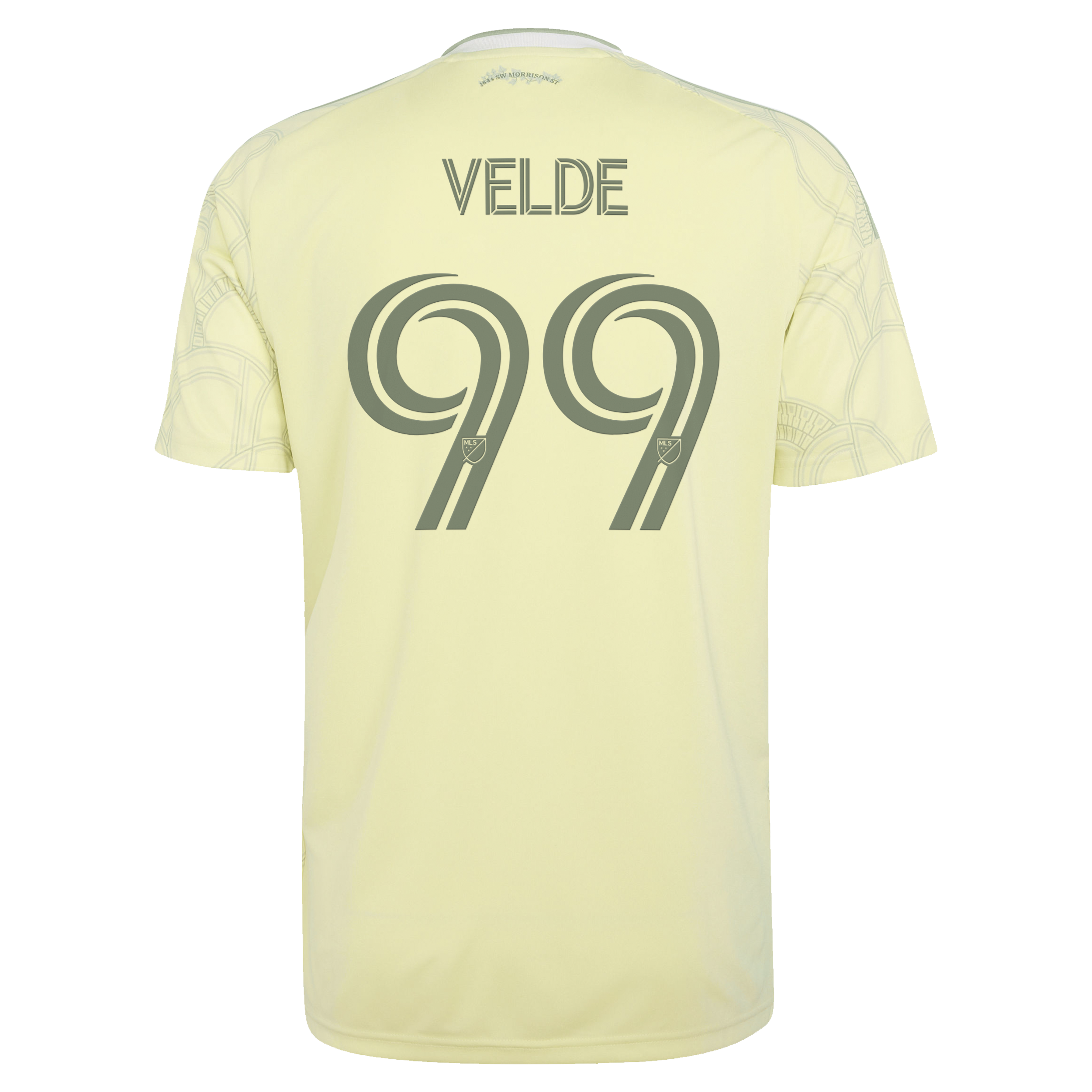 [SJH] Kristoffer Velde Portland Timbers 2026 Civic Stadium Kit Replica Jersey - Yellow