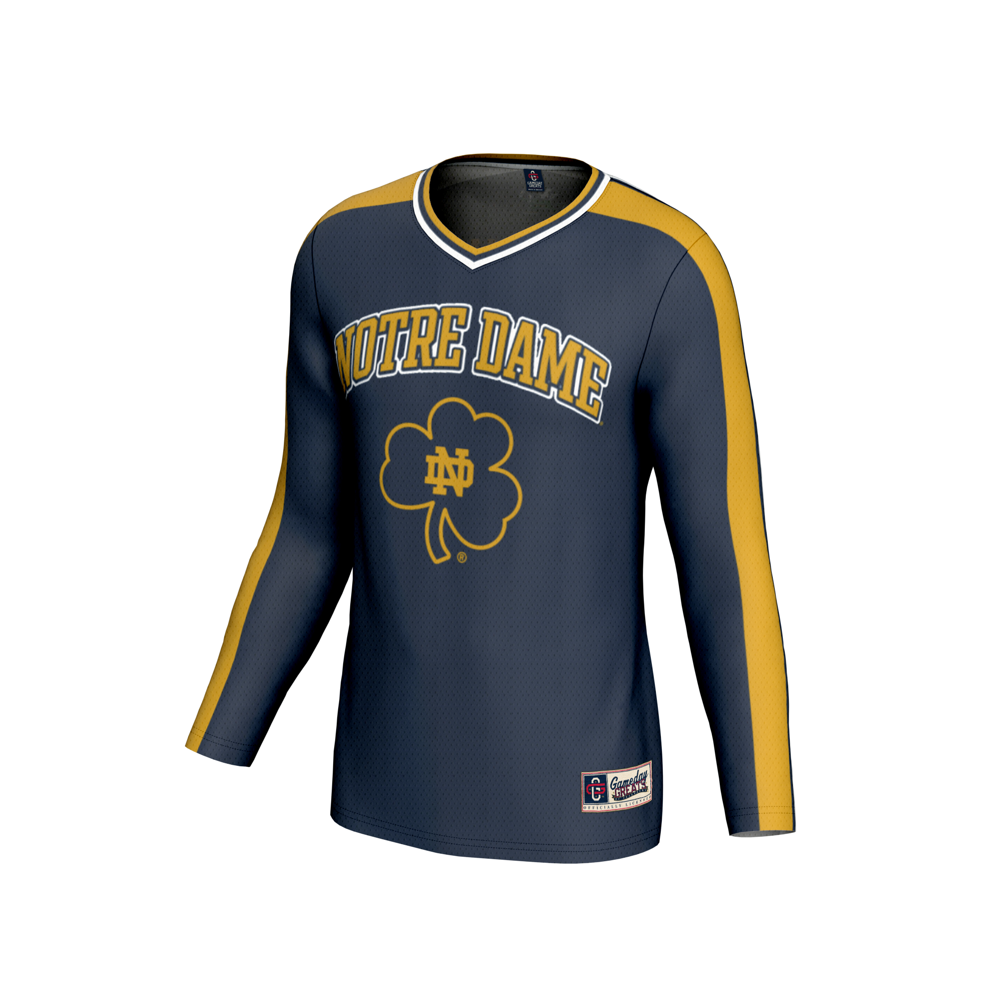 [DDG] Notre Dame Fighting Irish GameDay Greats Unisex NIL Pick-A-Player Lightweight Collegiate Volleyball Fashion Jersey - Navy