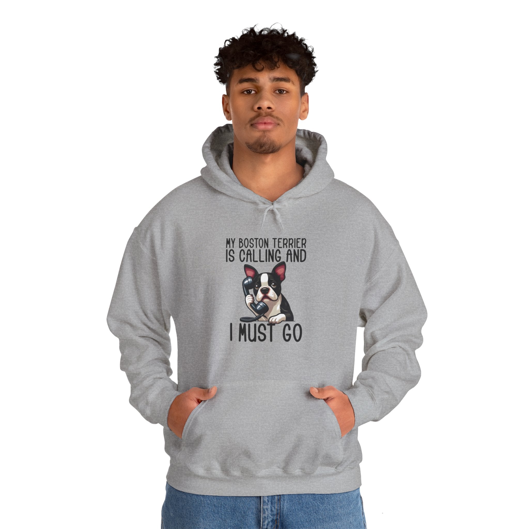 Rebel - Everyday Unisex Hoodie For Boston Terrier Lovers Indoor Comfort