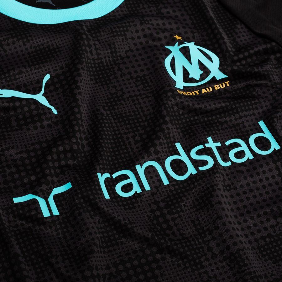 Marseille Training T Shirt Puma Jet Black/team Aqua