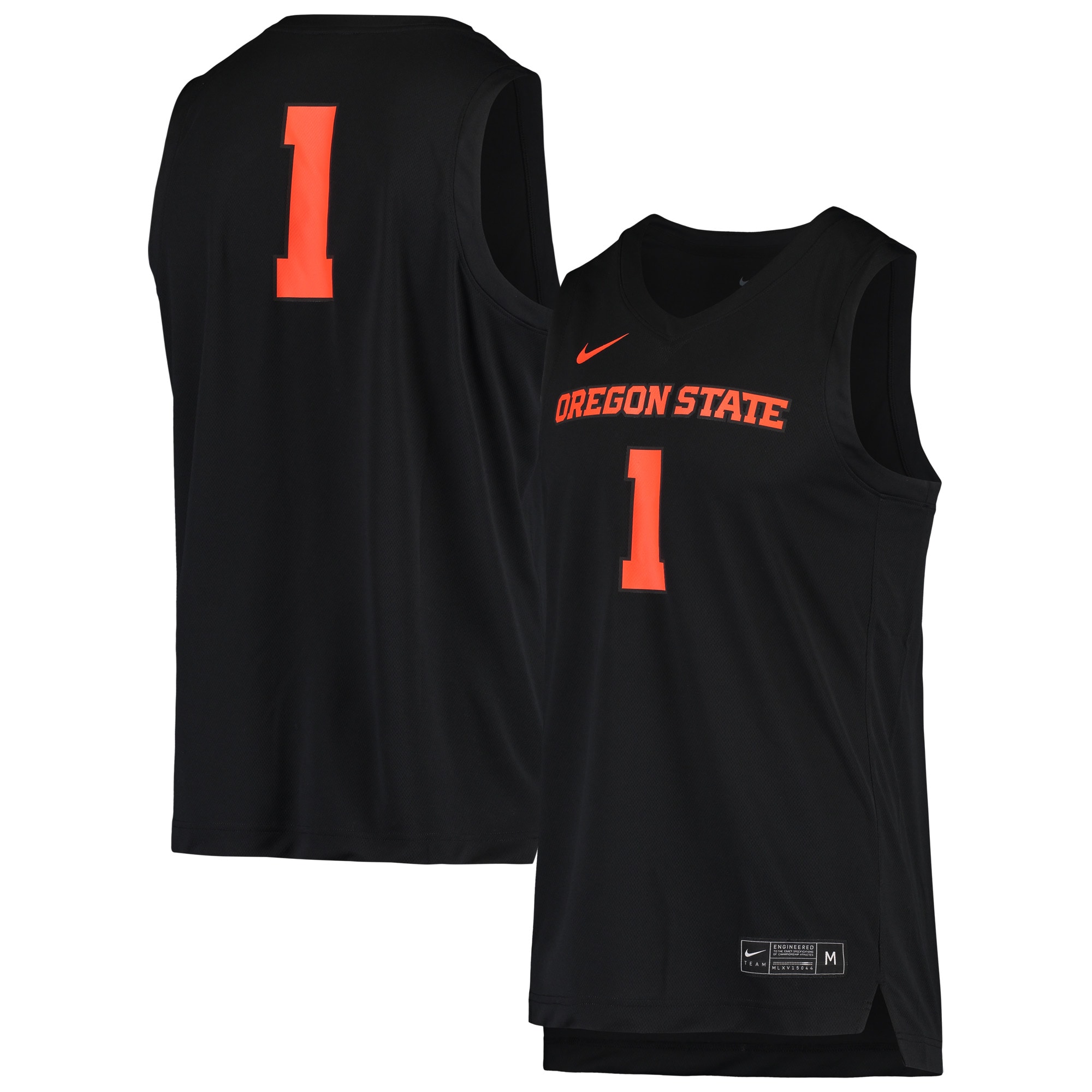 [NJP] Women's Oregon State Beavers Replica Basketball Jersey - Black