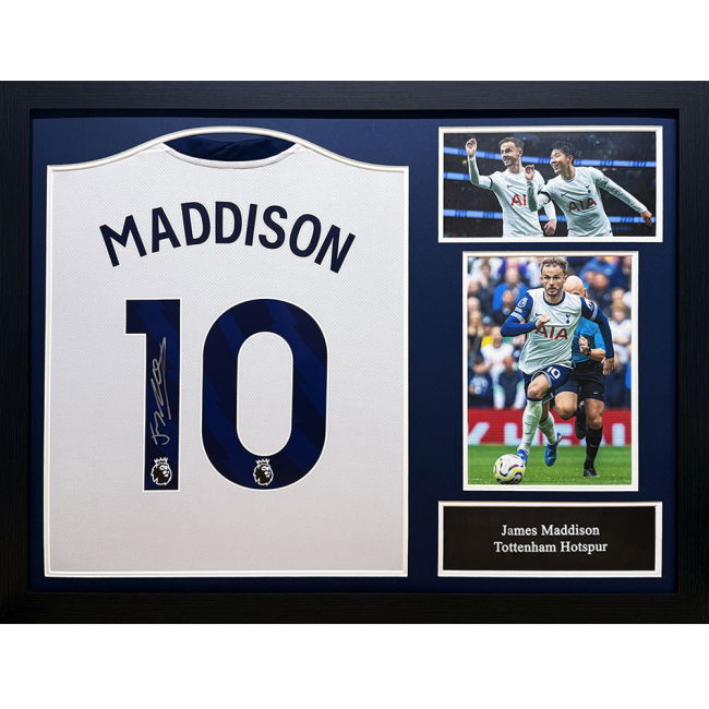 Tottenham Hotspur FC Maddison Signed Jersey (Framed)