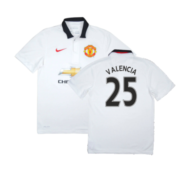 Manchester United 2014-15 Away Jersey (Very Good) (Valencia 25)