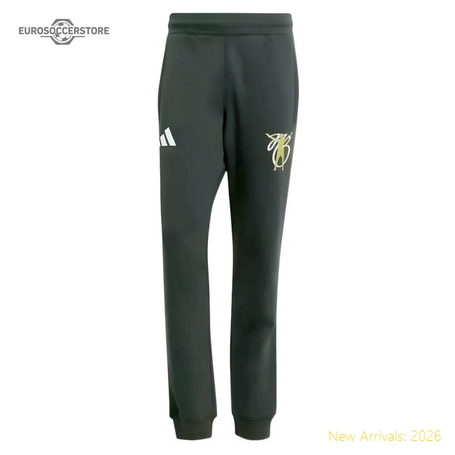 2024-2025 Madrid Jude Bellingham Tracksuit Bottoms (Grey)