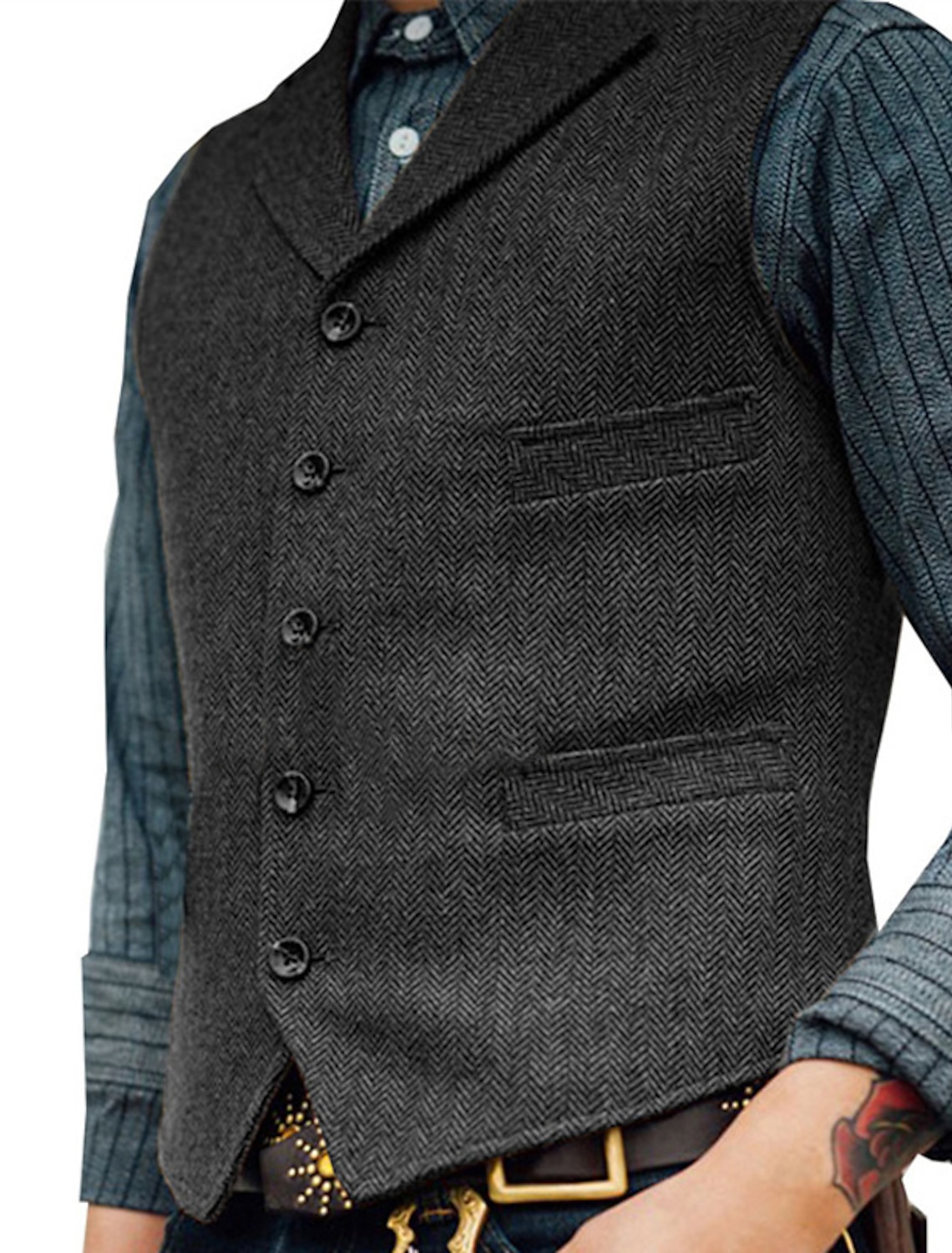 Men's Vest Waistcoat Wedding Event / Party Holiday Vintage 1920s