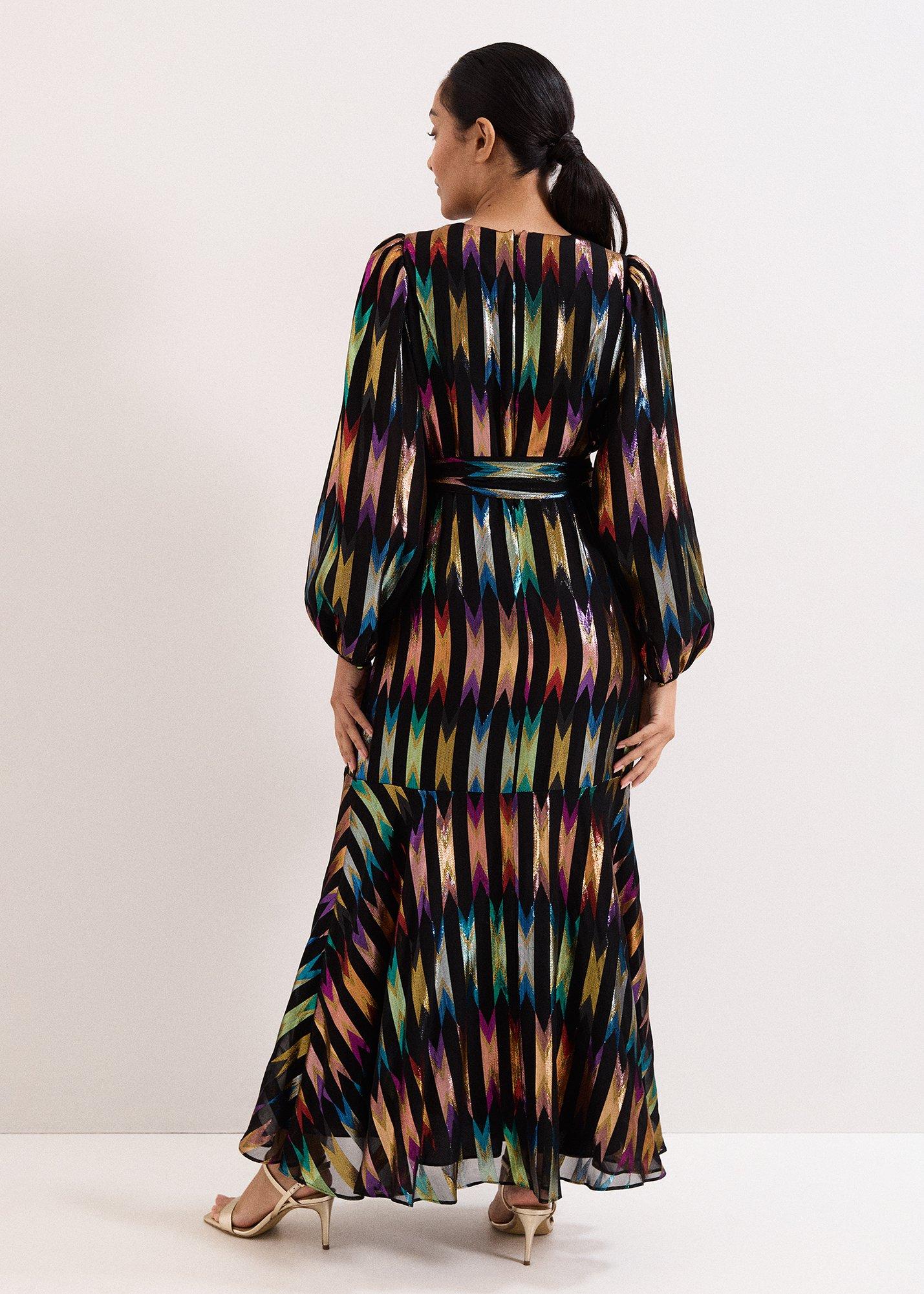 Petite Ellia Shimmer Maxi Dress