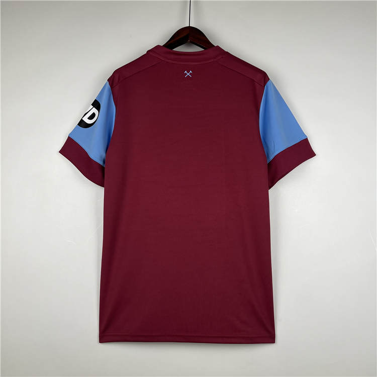 Breathable West Ham United 2324 Football Shirt Home Red Soccer Shirt