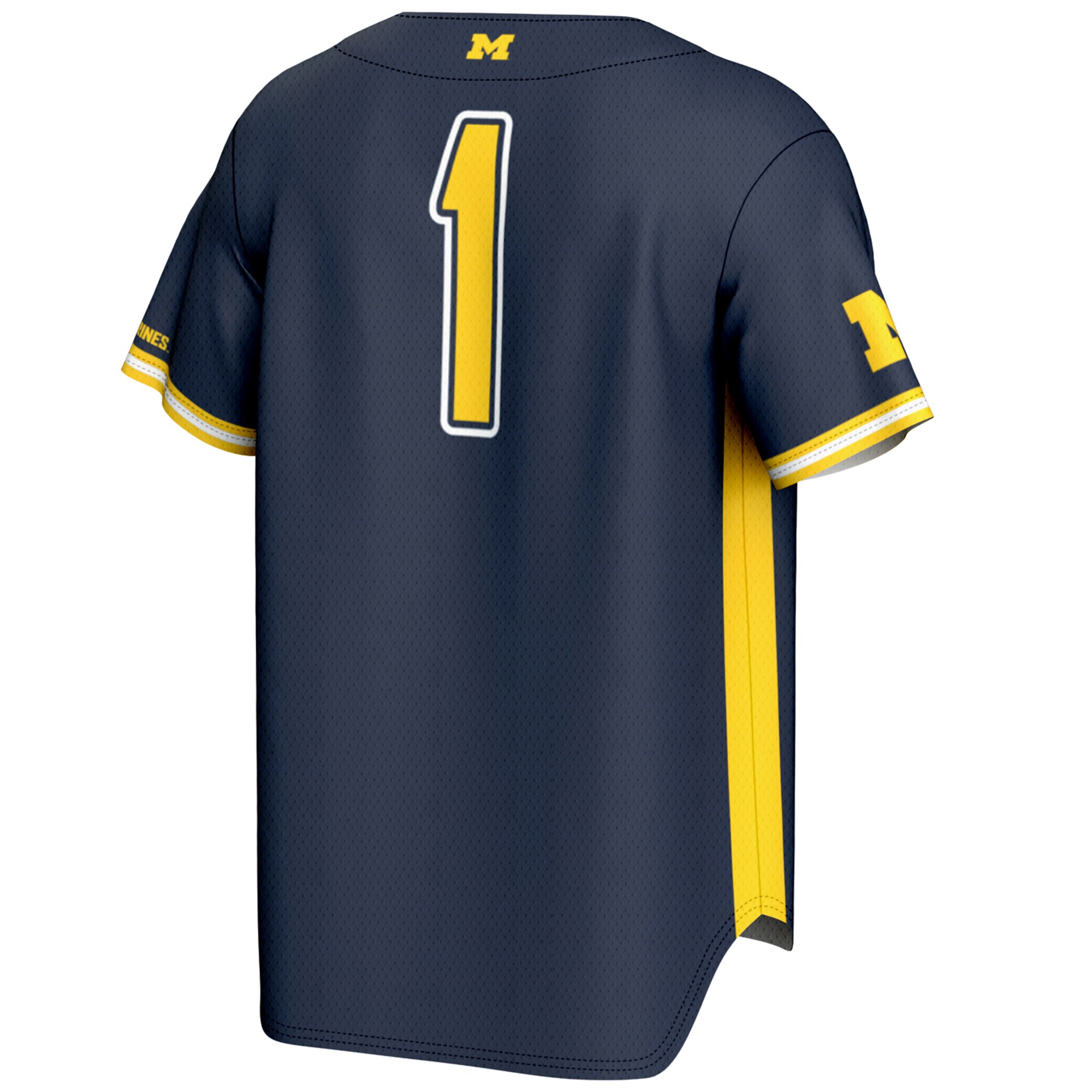 [NJP] Michigan Wolverines GameDay Greats Youth Lightweight Baseball Fashion Jersey - Navy
