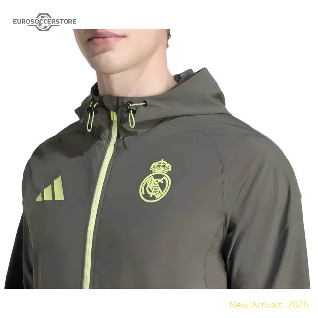 2025-2026 Real Madrid Competition Vis Tech Jacket (Grey)
