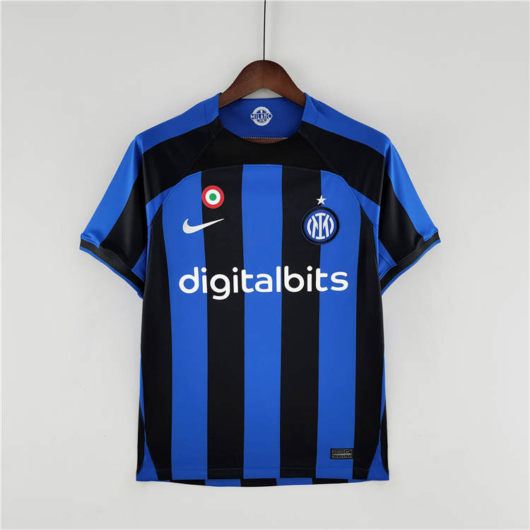 Breathable Inter Milan 2223 Home Blue Soccer Jersey Football Shirt