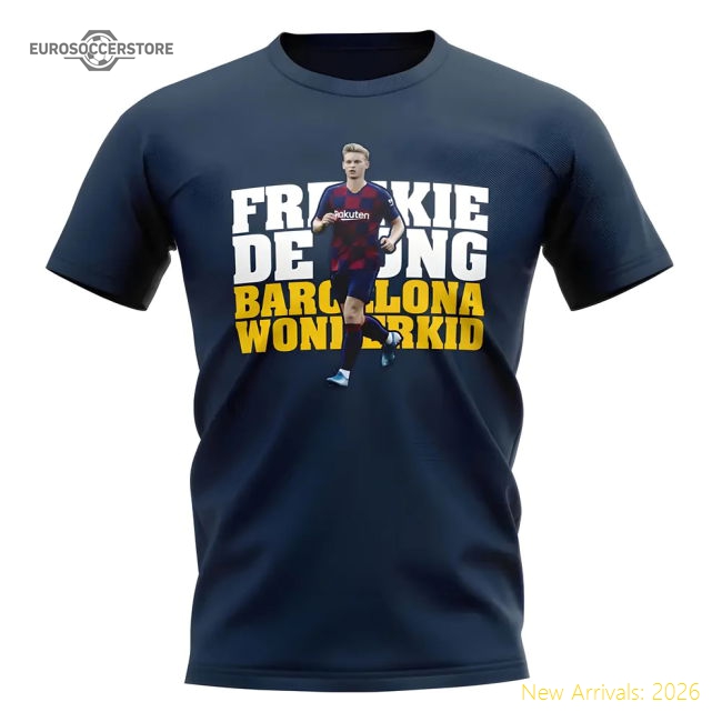 Exceptional Frenkie De Jong Blaugrana Player T-shirt (navy)