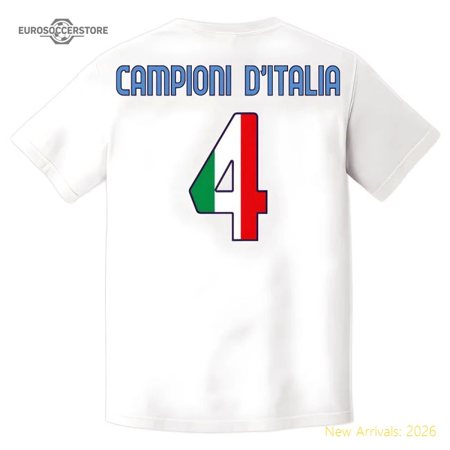 Luxury Forza Napoli Fc Campioni Supporter Tee (white) - Official Design