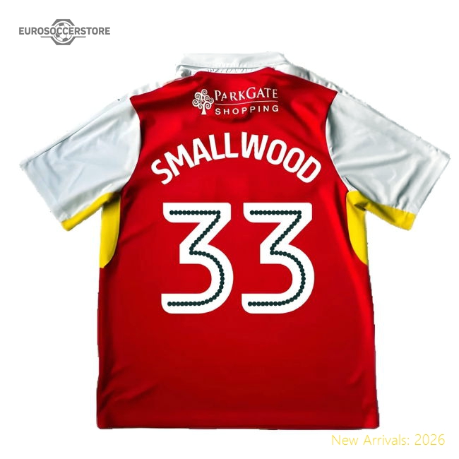 Rotherham 2016-17 Home Shirt Good Xl Smallwood 33 For Premier League
