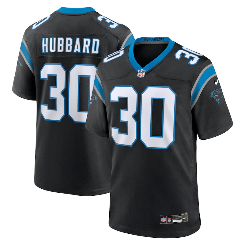 None Chuba Hubbard Record-Breaker CAR Panthers Game-Ready Jersey