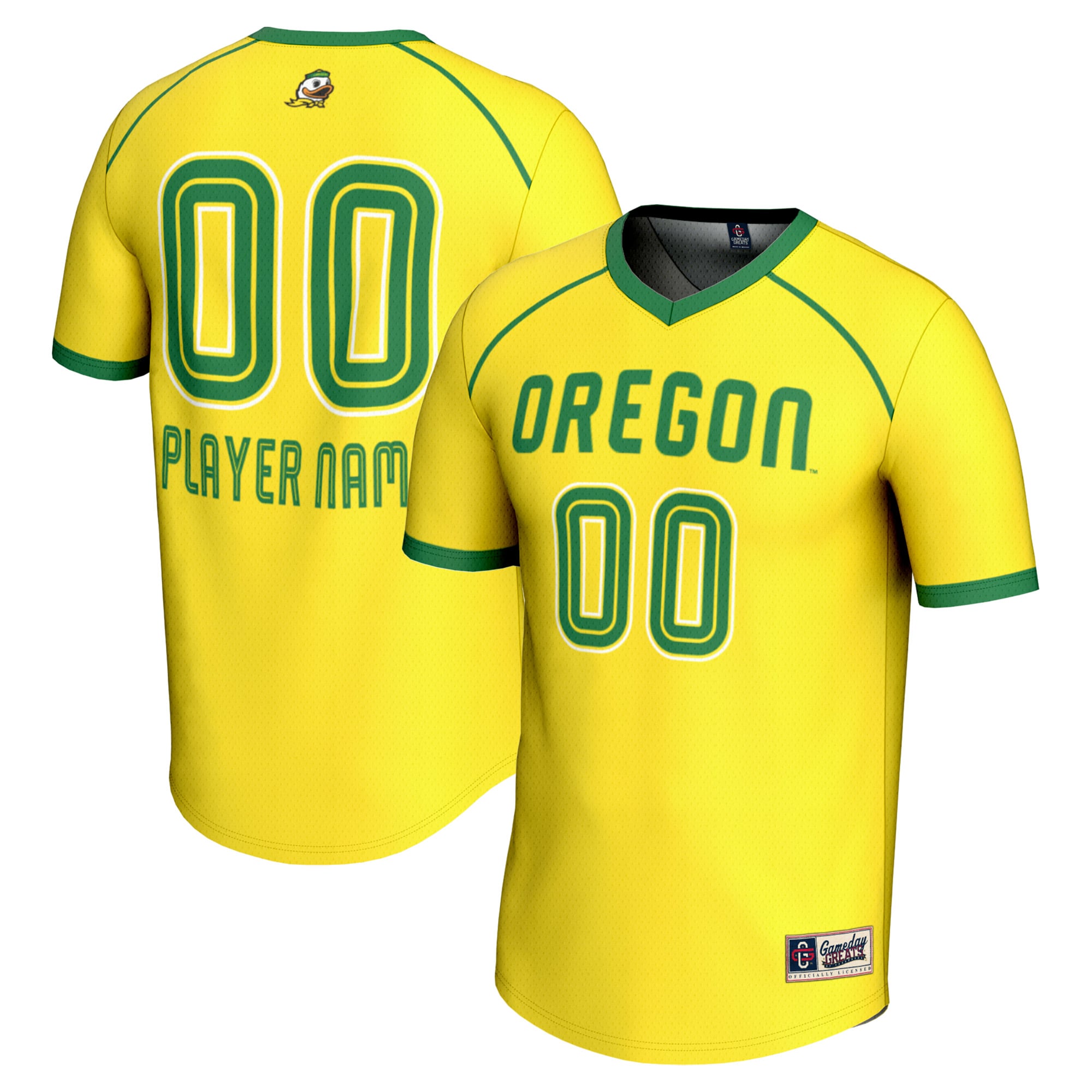 Oregon Ducks GameDay Greats Unisex Women's Lacrosse NIL Lightweight Jersey - Yellow