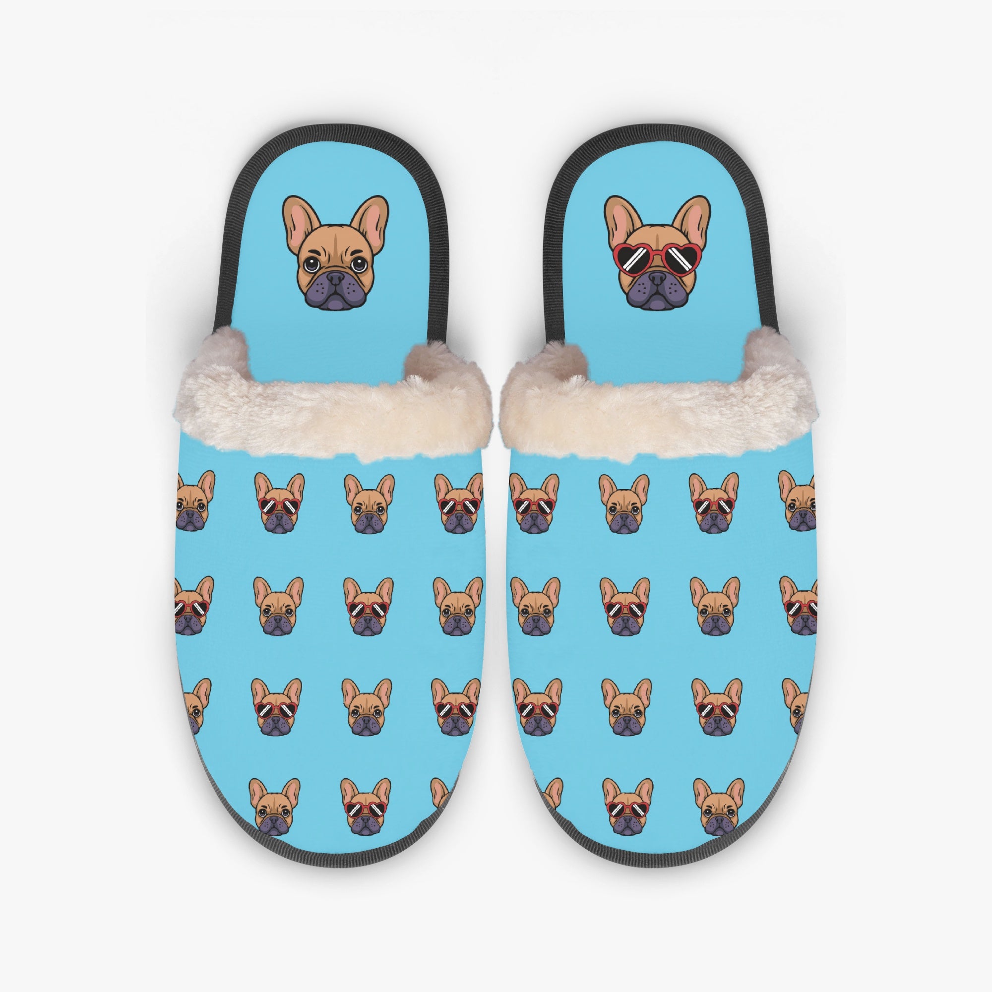 French Bulldog Dixie Cozy Winter Slippers Durable Dog Footwear