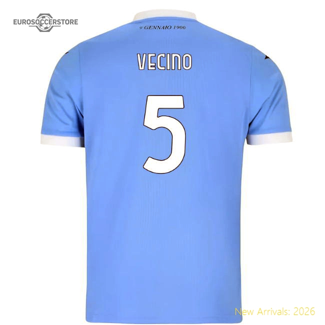 Trending Genuine 2025-2026 Lazio Home Shirt (Kids) (Vecino 5)