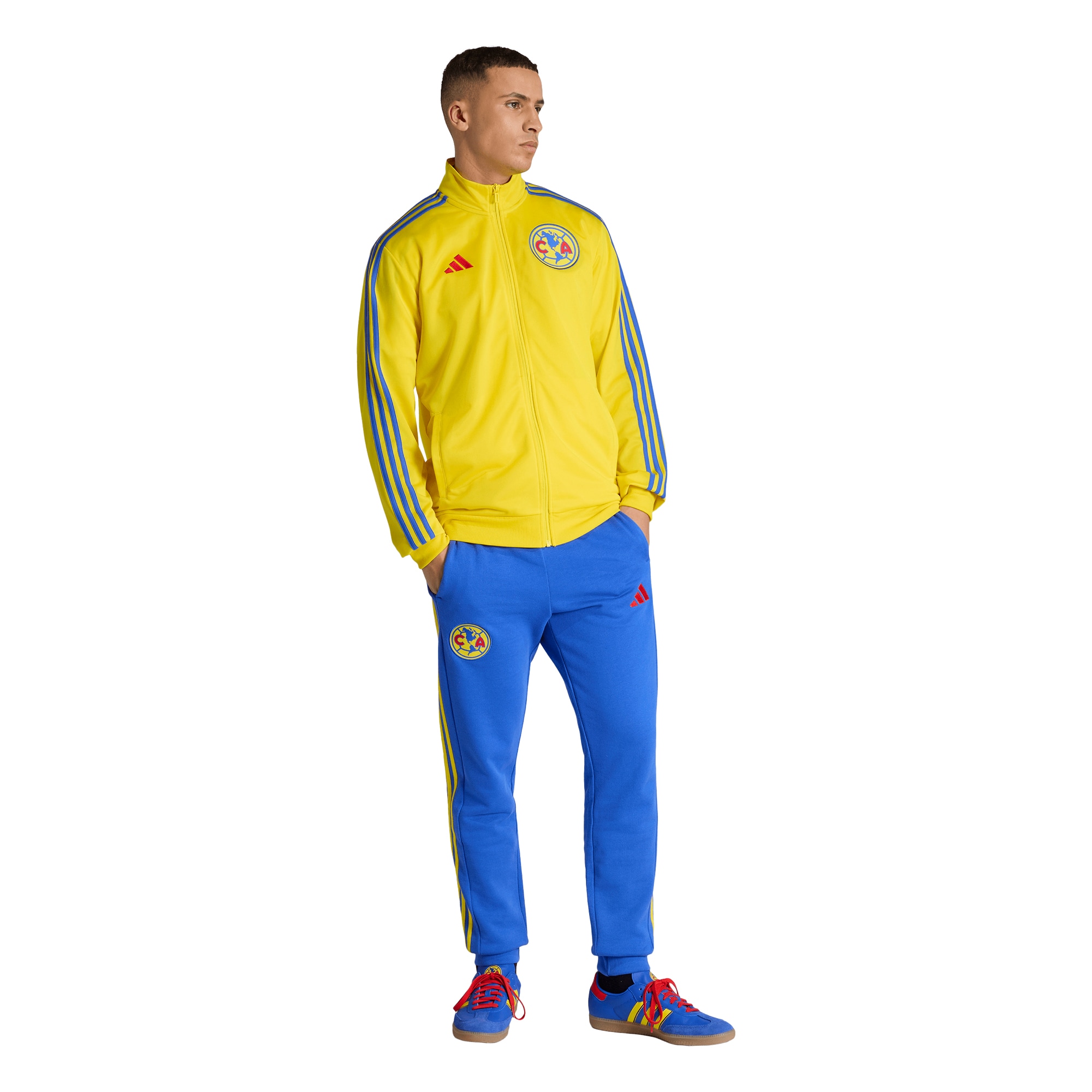 [SJH] Club America 2025/26 DNA Alphaskin Full-Zip Track Jacket - Yellow