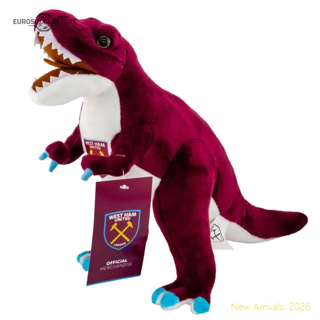 West Ham United Fc Plush T-Rex English Football Collection