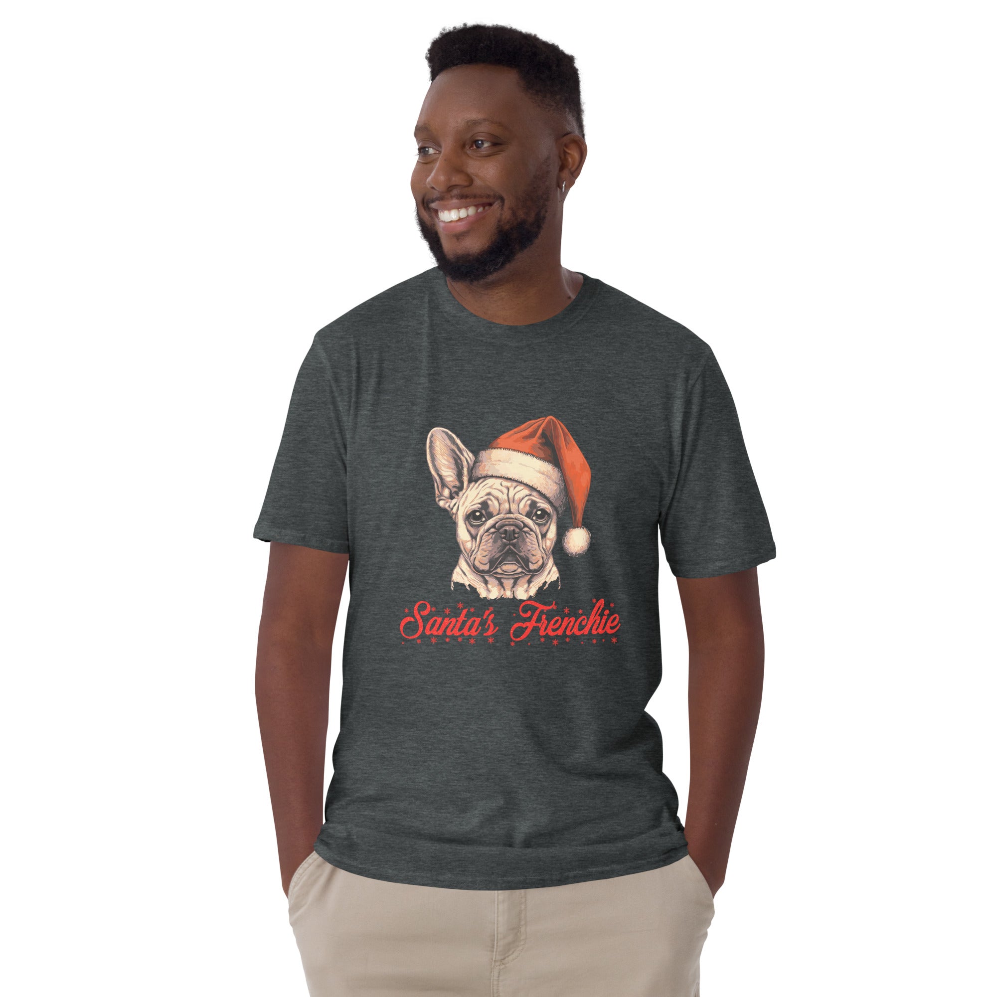 Santa's frenchie - Unisex T-Shirt