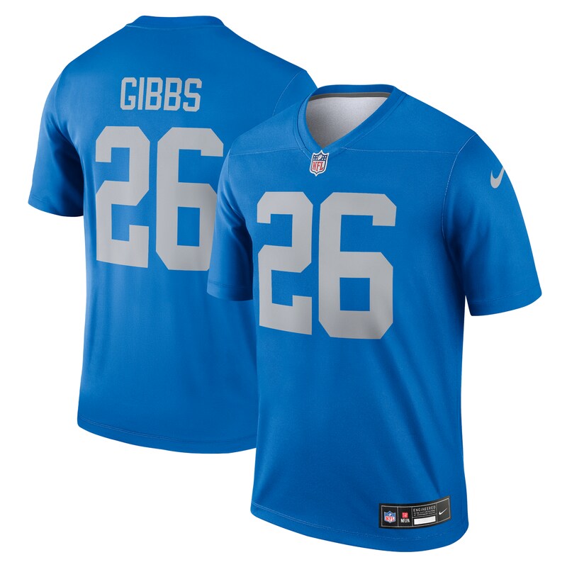 None Jahmyr Gibbs Record-Breaker DET Lions Professional Jersey