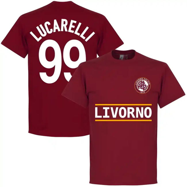 Official Supporter Tee Livorno Lucarelli #99 Latest Season (v8)