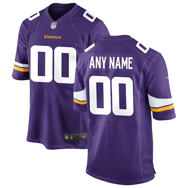 None Minnesota Vikings Game Jersey - Purple | NFL Player Jersey