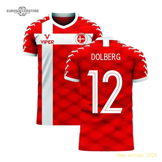 Denmark 2025 Home Jersey Shirt Football Fan Apparel For Football Supporter Match Day Essential