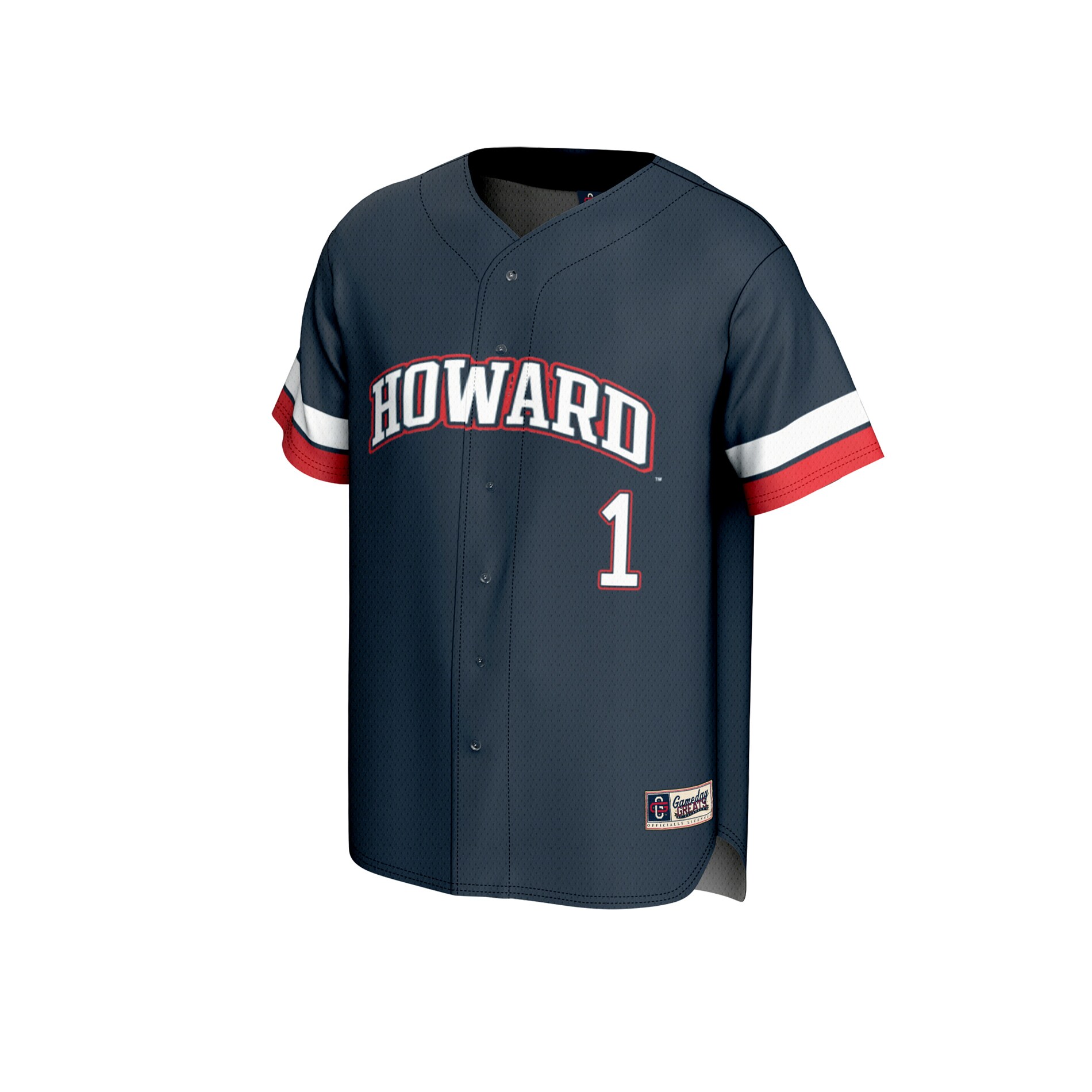 [DDG] Howard Bison GameDay Greats Youth Collegiate Baseball Fashion Jersey - Navy