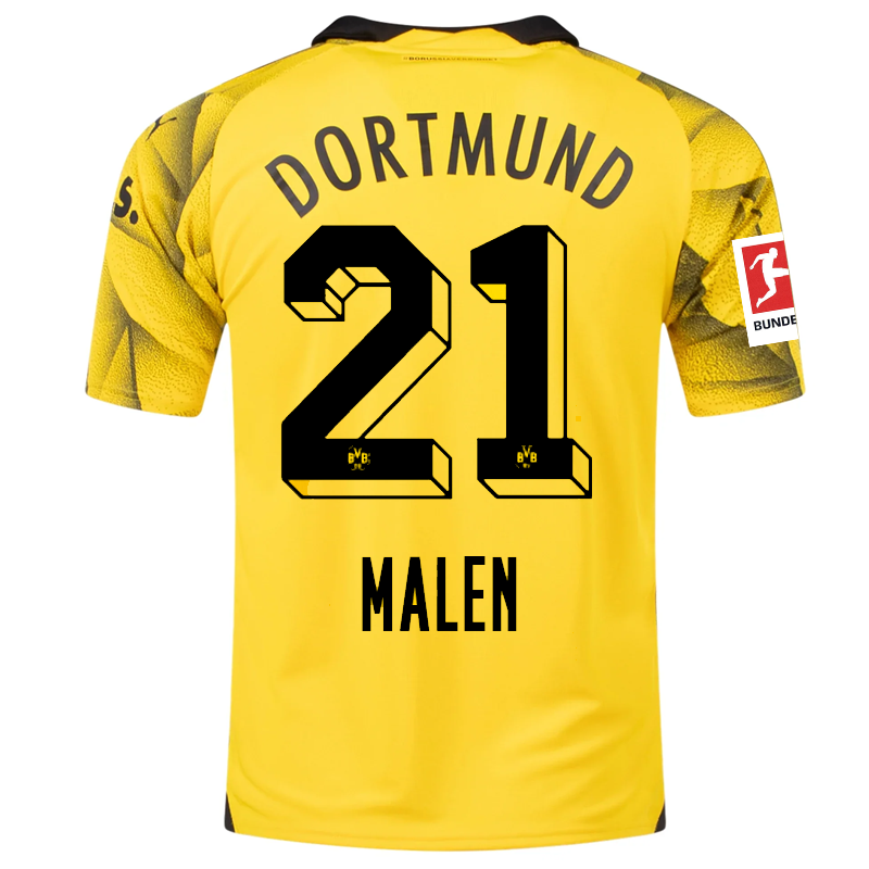 Borussia Dortmund Malen 2023-2024 Bun Third Jersey – Authentic Shirt