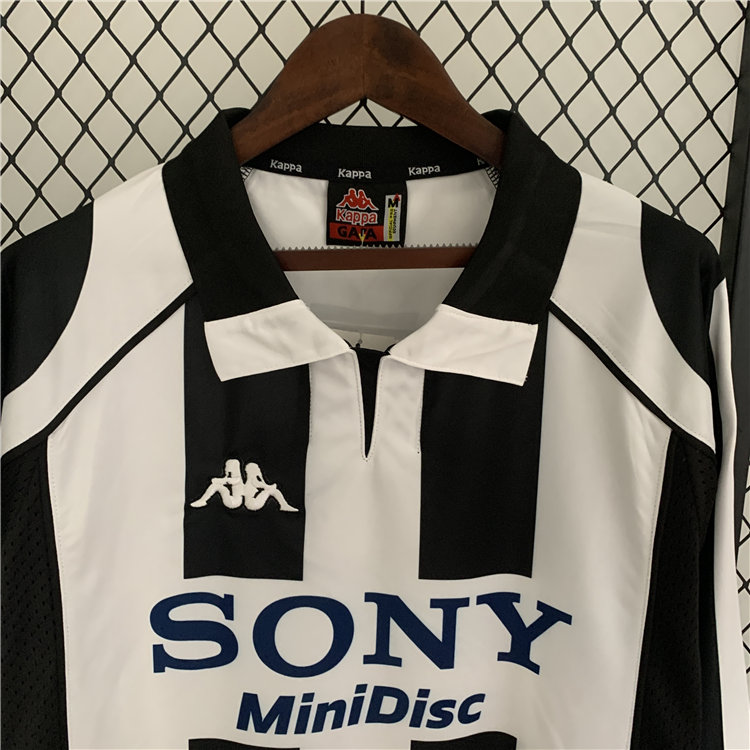 9798 Juventus Retro Long Sleeve Soccer Football Shirt - Official